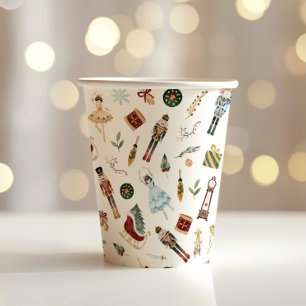 Nutcracker sugar plum fairy birthday party paper cups
