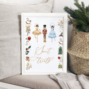 Nutcracker sugar plum fairy birthday sweet treats poster