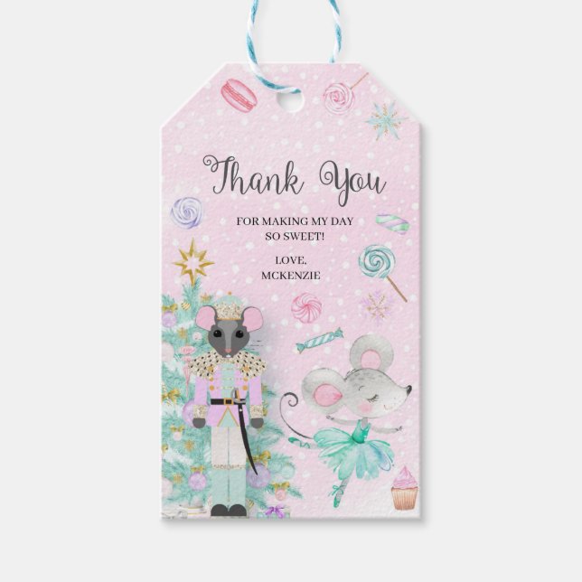 Nutcracker Sugar Plum Fairy Favour Tag (Front)