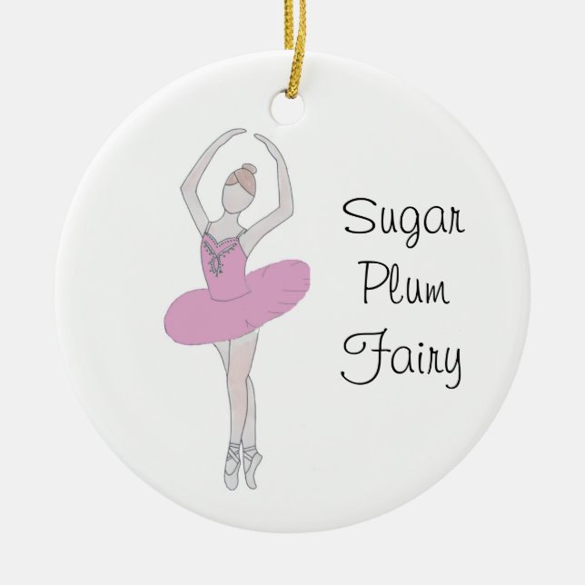 Nutcracker Sugar Plum Fairy Keepsake Ornament (Front)