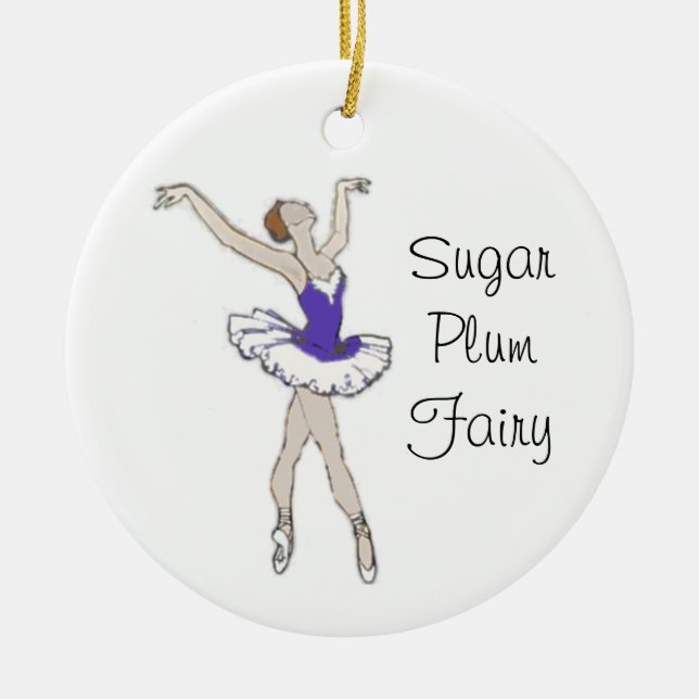 Nutcracker Sugar Plum Fairy Keepsake Ornament (Front)