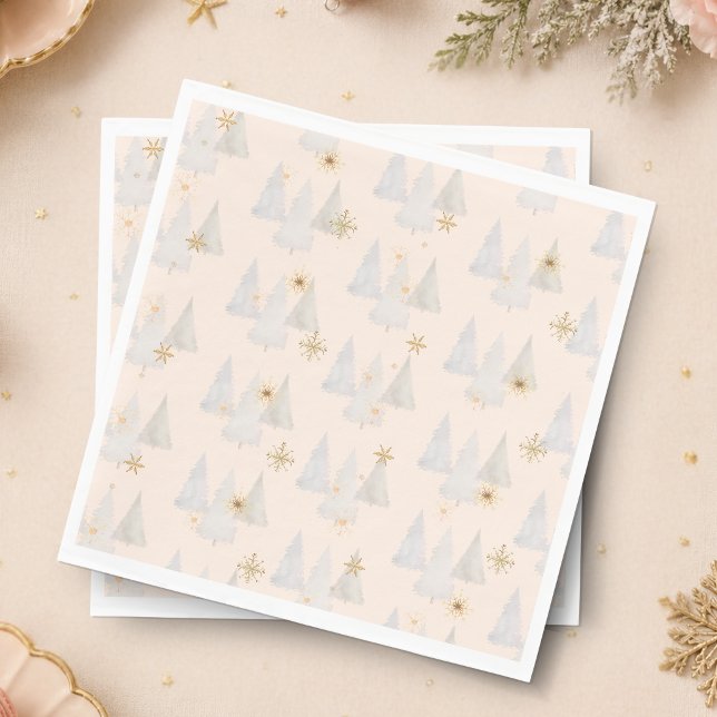 Nutcracker Sugar Plum Fairy Pine Tree Pattern Napkin (Nutcracker Sugar Plum Fairy Pine Tree Pattern)