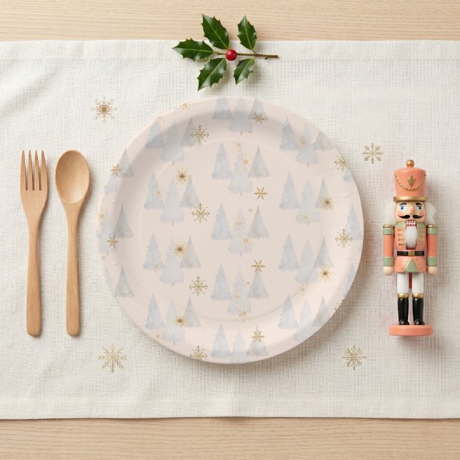 Nutcracker Sugar Plum Fairy Pine Tree Tableware Paper Plate (Nutcracker Sugar Plum Fairy Pine Tree Tableware Paper Plates)
