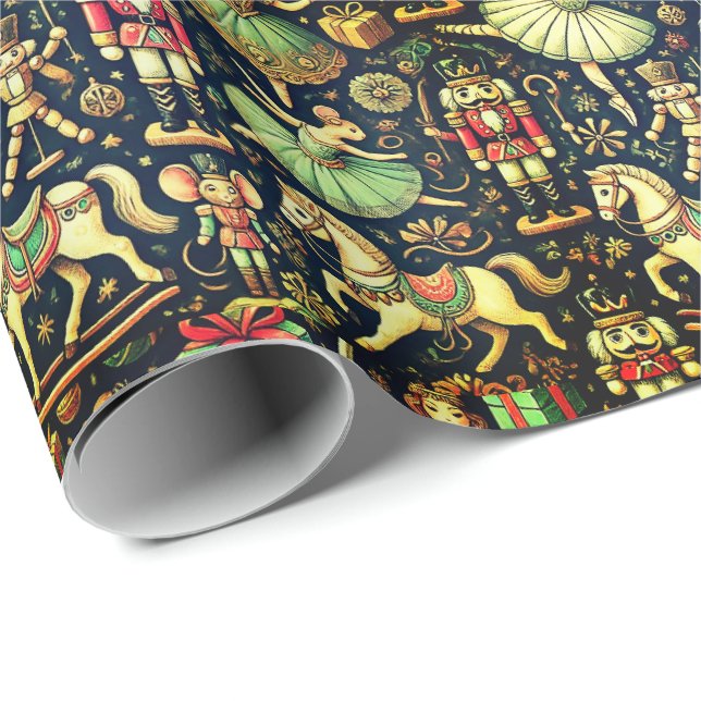  Nutcracker Suite Soldiers Mouse King Wrapping Paper (Roll Corner)