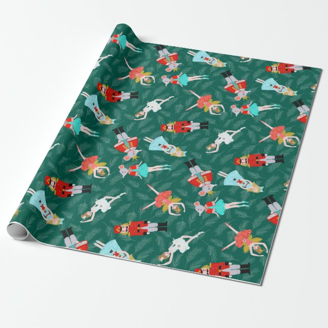 Nutcracker Suite Wrapping Paper (Unrolled)