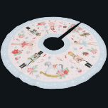 Nutcracker sweets brushed polyester tree skirt<br><div class="desc">Cute Nutcracker ballet themed tree skirt.</div>