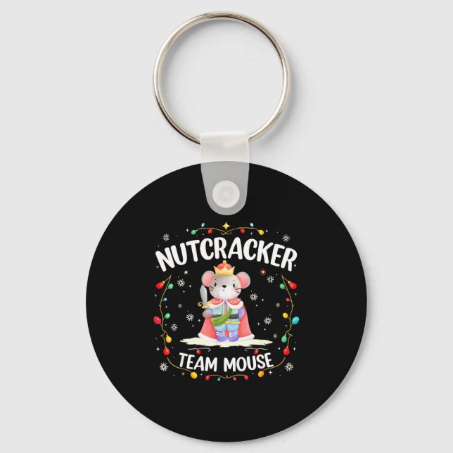Nutcracker Team Mouse Christmas Dance Ballet Merry Key Ring (Front)