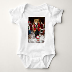 Nutcracker Teddy Bear Christmas Baby Bodysuit