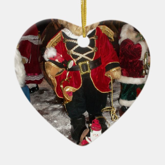 Nutcracker Teddy Bear Christmas Collection Ceramic Tree Decoration (Front)