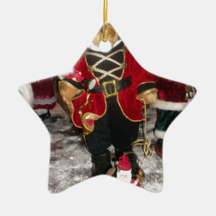 Nutcracker Teddy Bear Christmas Collection Ceramic Tree Decoration