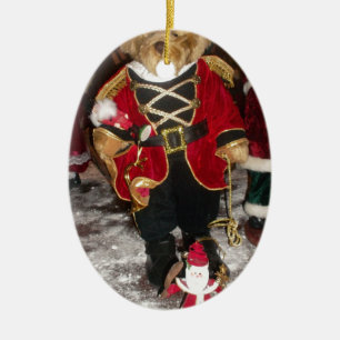 Nutcracker Teddy Bear Christmas Collection Ceramic Tree Decoration