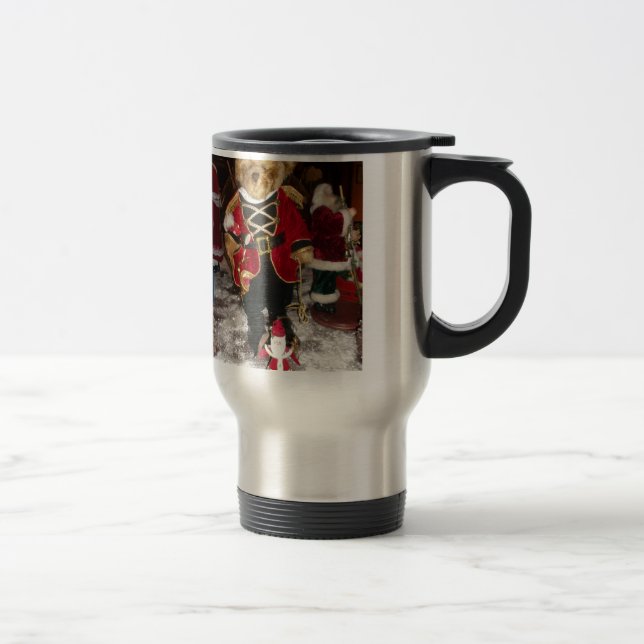 Nutcracker Teddy Bear Christmas Collection Travel Mug (Right)