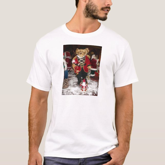 Nutcracker Teddy Bear Christmas T-Shirt (Front)