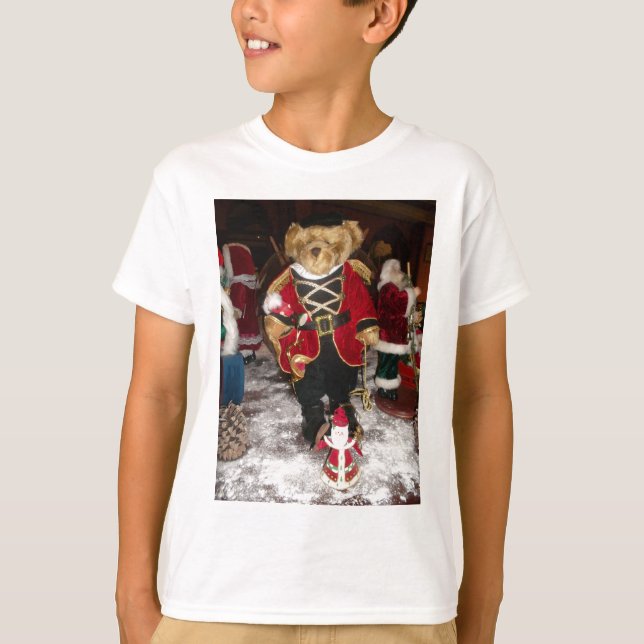 Nutcracker Teddy Bear Christmas T-Shirt (Front)