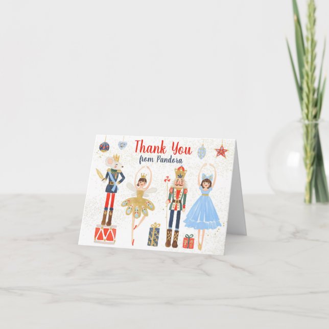Nutcracker Thank You Note Stationery Card (Front)