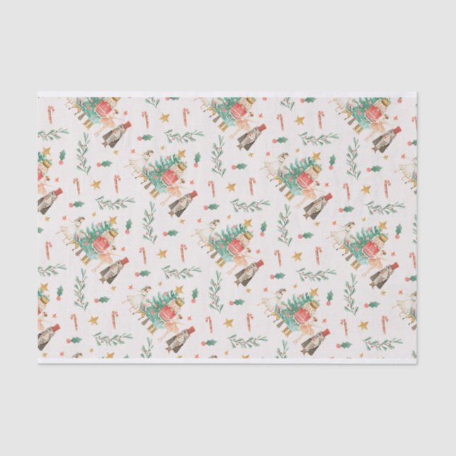 Nutcracker Theme Tissue Wrapping Paper (Front)