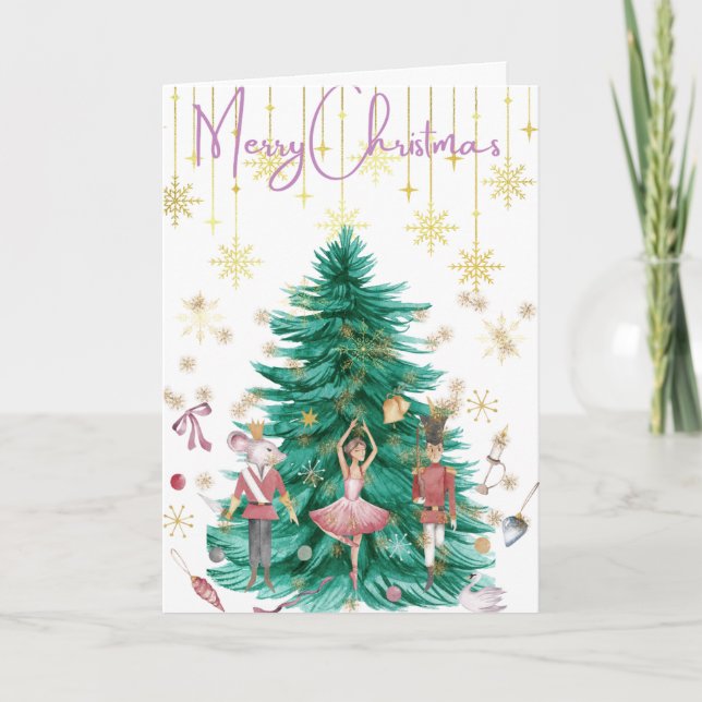 Nutcracker themed  holiday card (Front)
