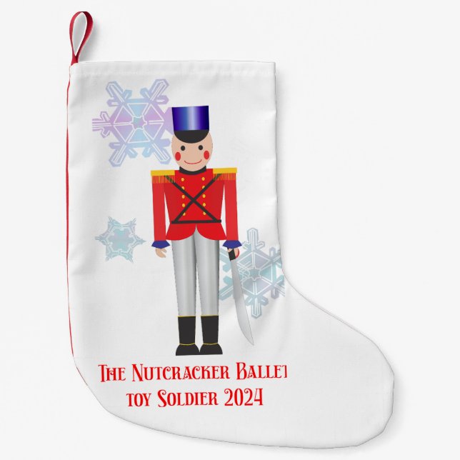 Nutcracker Toy Soldier Christmas Stocking (Front)