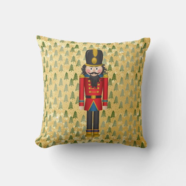Nutcracker Toy Soldier Christmas Xmas Cushion (Front)
