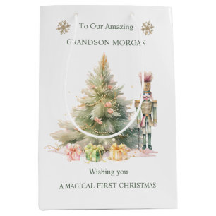 Nutcracker Tree Baby 1st Christmas Gift Bag