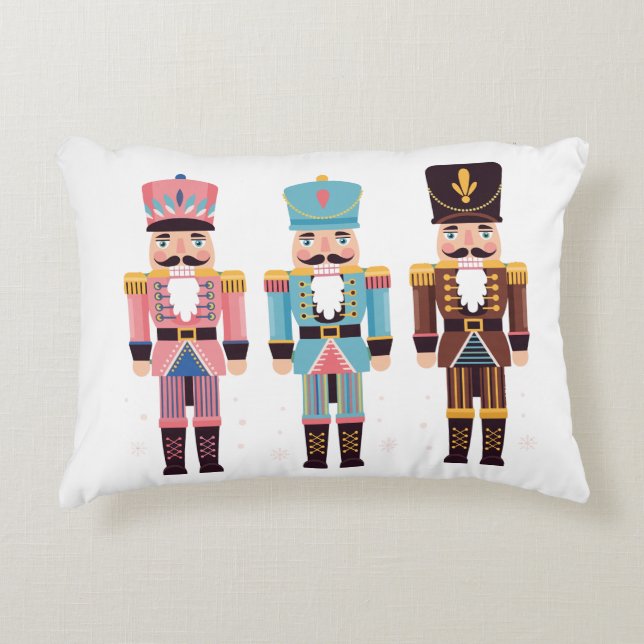 Nutcracker Trio Decorative Cushion (Front)