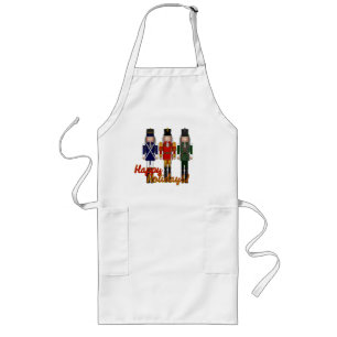 Nutcracker Trio-Red-APRON Long Apron
