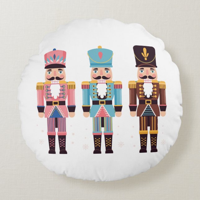 Nutcracker Trio Round Cushion (Front)