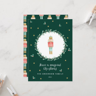 Nutcracker watercolor botanical cute Christmas