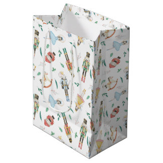 Nutcracker Watercolor Medium Gift Bag