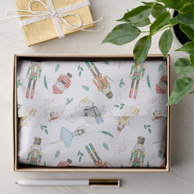 Nutcracker Watercolor Tissue Paper (Gift)