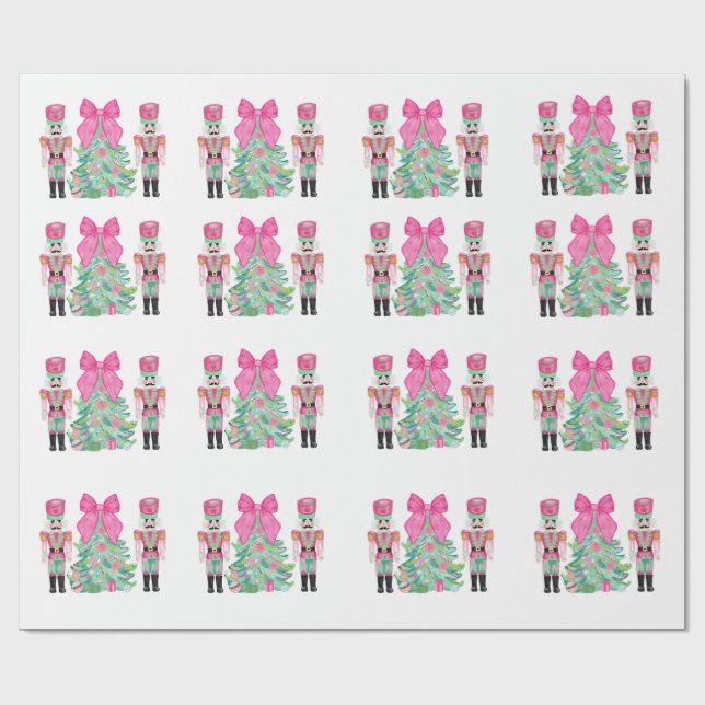 Nutcracker Watercolor Wrapping Paper (Flat)