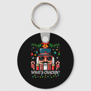 Nutcracker What's Crackin Funny Christmas Men Wome Key Ring