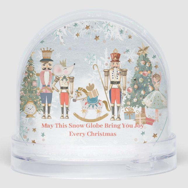 Nutcracker Whimsical Ballerina Christmas kids Snowglobe (Back)