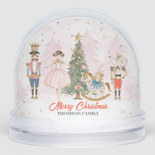 Nutcracker Whimsical Pastel Christmas family kids Snowglobe