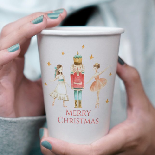 Nutcracker Winter Ballet Christmas Paper Cups (Creator Uploaded)