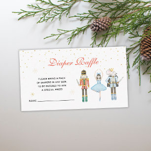Nutcracker Winter Diaper Raffle Enclosure Card