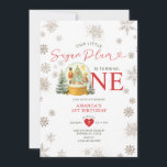 Nutcracker Winter Snowflakes 1st Birthday Party Invitation<br><div class="desc">Nutcracker Winter Snowball Snowflakes 1st Birthday Holiday Party Invitation</div>