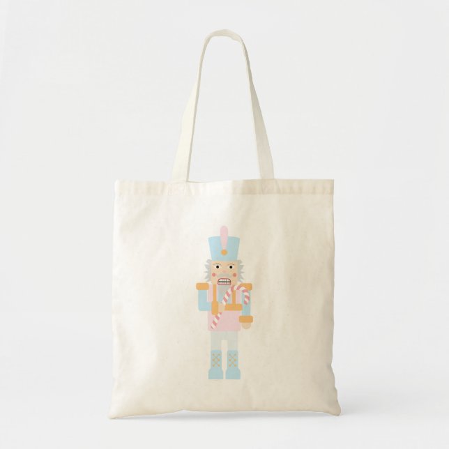 Nutcracker with a Candy Cane  Tote Bag (Front)
