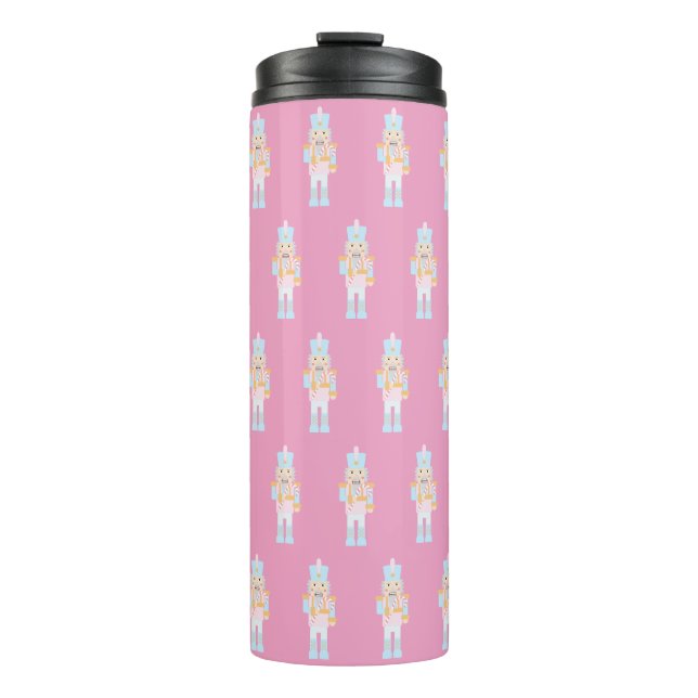 Nutcracker with Candy Cane Thermal Tumbler (Front)