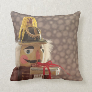 Nutcracker with silver gift cushion