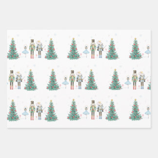 Nutcracker Wrapping Paper- Pastel and Festive Wrapping Paper Sheet