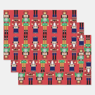 Nutcracker Wrapping Paper Sheet