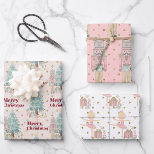 nutcracker  wrapping paper sheet