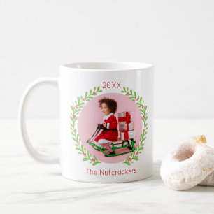 Nutcracker Wreath Christmas Photo Coffee Mug