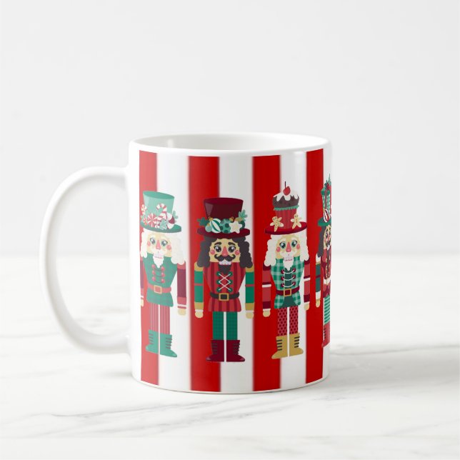 Nutcrackers Christmas Coffee Mug Christmas gift (Left)