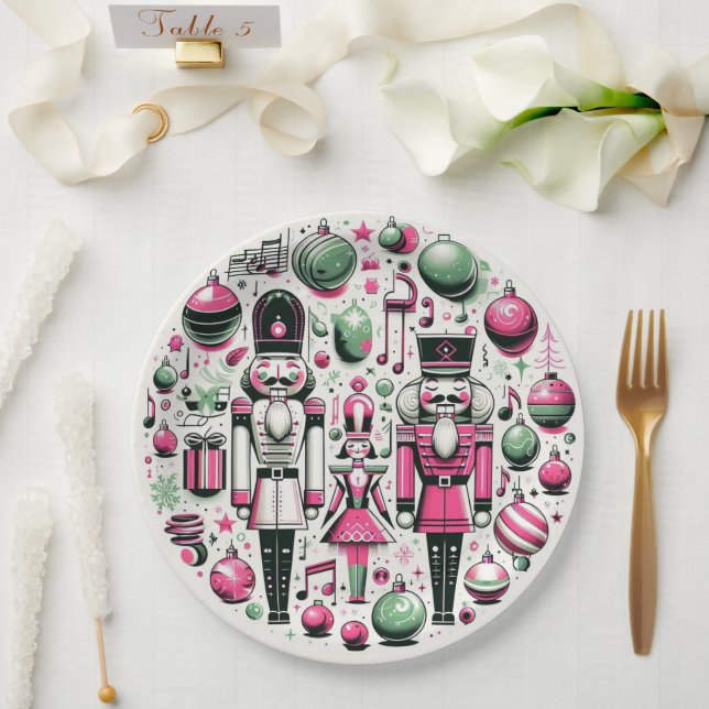 Nutcrackers Christmas Plate (Wedding)