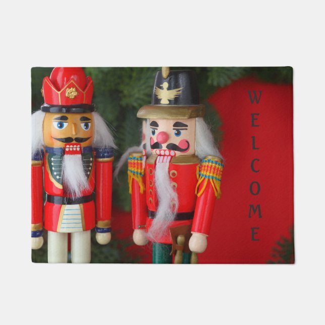 Nutcrackers duo welcome doormat (Front)