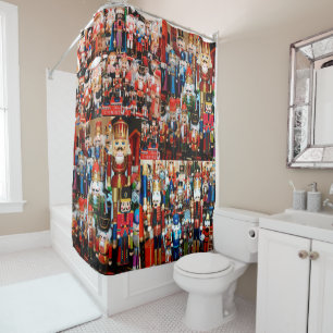 Nutcrackers Everywhere Oh My! Christmas Spirit Sho Shower Curtain