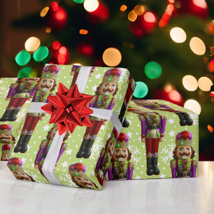Nutcrackers for Christmas Colourful Wrapping Paper