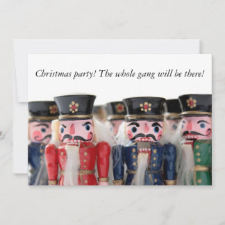 nutcrackers group Christmas party invitation